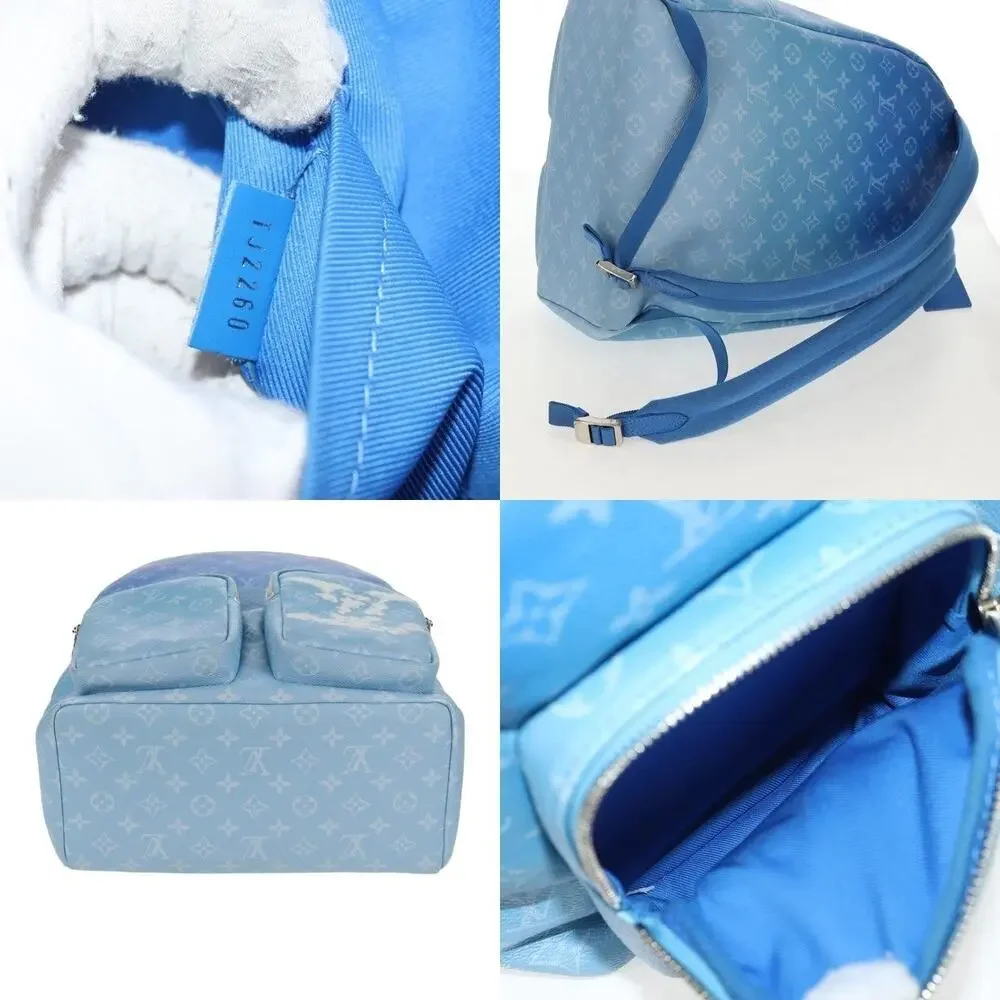 Louis Vuitton Monogram Clouds Multi Pocket Backpack Blue